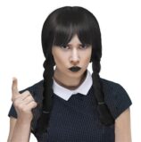 parrucca nera da mercoledì addams (copia)