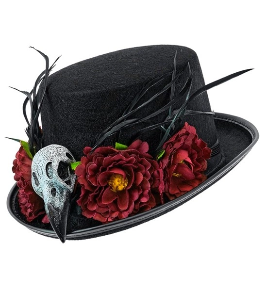 cappello cilindro vodoo con teschi e ossa (copia)