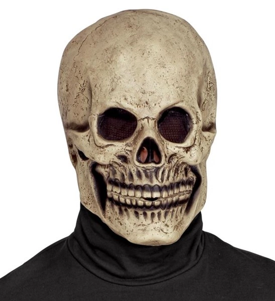 maschera da teschio fosforescente con cappuccio (copia)
