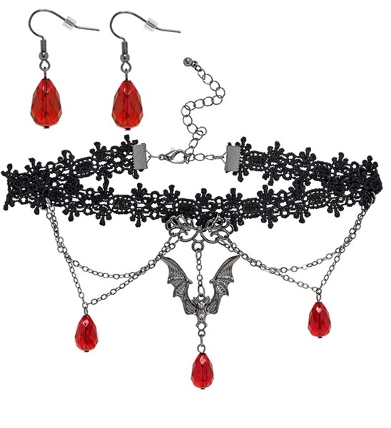 collana con medaglione e gemma rossa (copia)