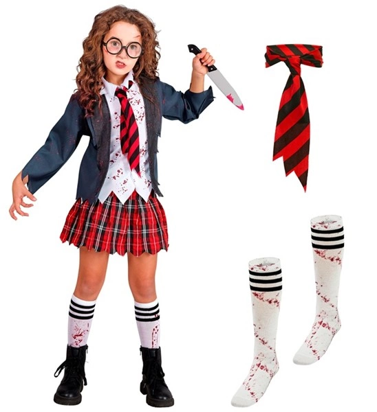 costume da studentessa zombie