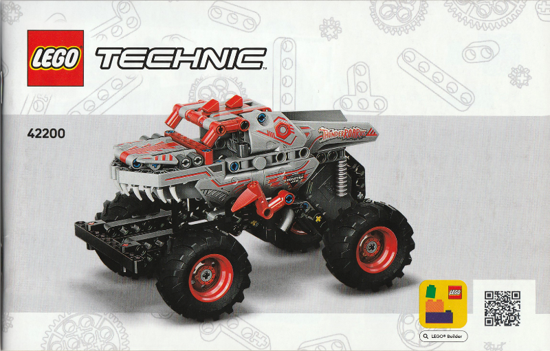 lego techinc pull back monster jam™ thunderroarus™