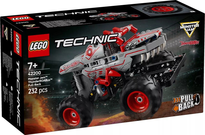 lego techinc pull back monster jam™ thunderroarus™