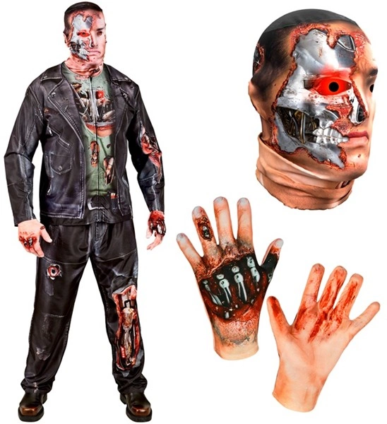 costume da cyborg zombie