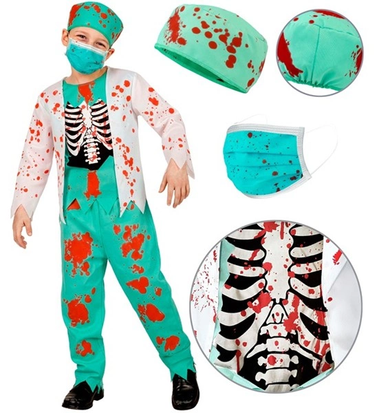 costume da dottore zombie