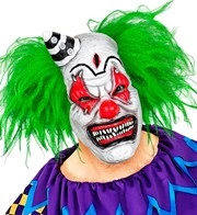 calotta con capelli rossi da clown malvagio (copia)