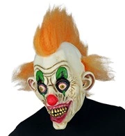 maschera teschio insanguinato con capelli rossi (copia)