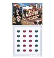 set gioielli da viso gemme da viso rosso rosa (copia)