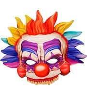 maschera in tessuto senza mento da crusty il clown (copia)
