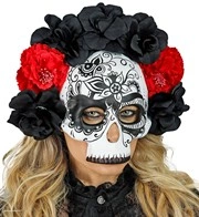 maschera dia de los muertos con cappello (copia)