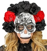 maschera dia de los muertos con cappello (copia)