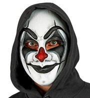 maschera clown con occhi spalancati (copia)