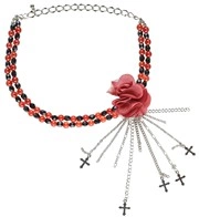 collana girocollo con fiore gotico nero (copia)