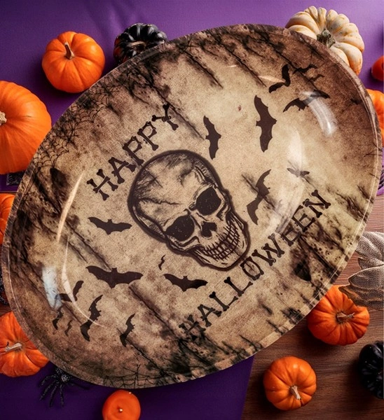 vassoio con teschio happy halloween (copia)