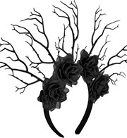 cerchietto aureola con spunzoni e rose oro (copia)