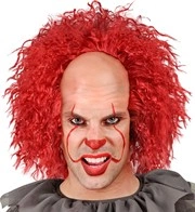 calotta con capelli neri da clown malvagio (copia)
