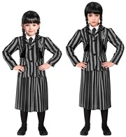 costume da mercoledi addams a pois (copia)
