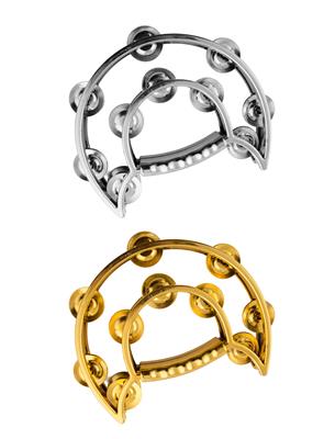 tamburello con sonagli oro o argento 17 cm (copia)