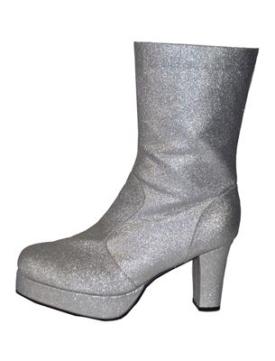 stivali platform argentati glitterati con zeppa (copia)