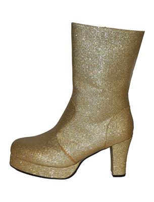 stivali platform argentati glitterati con tacco largo (copia)