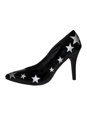 scarpe décolleté bianche con stelle dorate e tacco a spillo (copia)