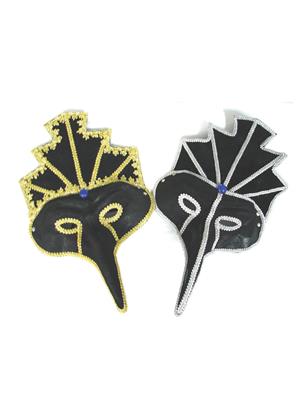 maschera viso metallizzata oro o argento (copia)