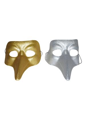 maschera veneziana dorata con naso lungo (copia)