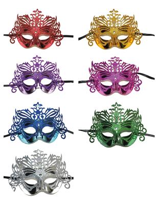 maschera veneziana nera con fiore colori assortiti (copia)