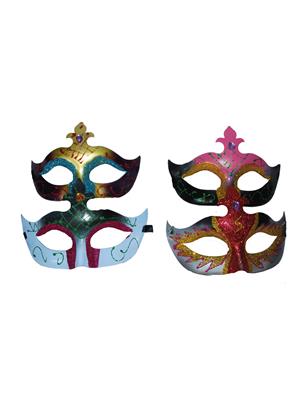 maschera veneziana decorata colori assortiti