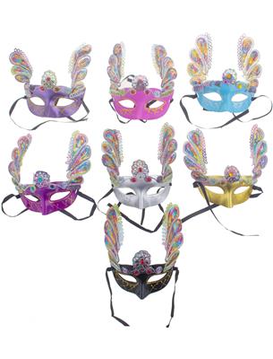 maschera veneziana con farfalla colori assortiti (copia)
