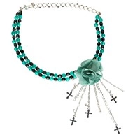 collana girocollo con fiore gotico rosso (copia)
