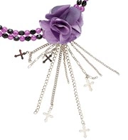 collana girocollo con fiore gotico verde (copia)