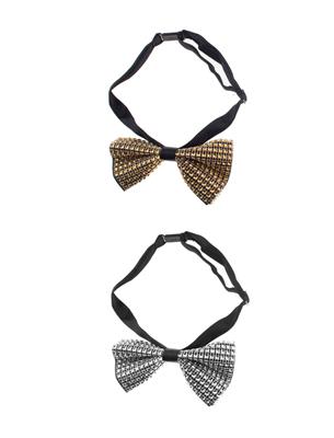 set bretelle nere regolabili con papillon (copia)