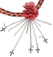 collana girocollo con fiore gotico nero (copia)