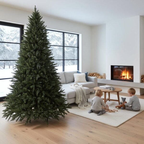 albero di natale artificiale abete alpino 200 cm – 1052 rami in pvc e pe (copia)