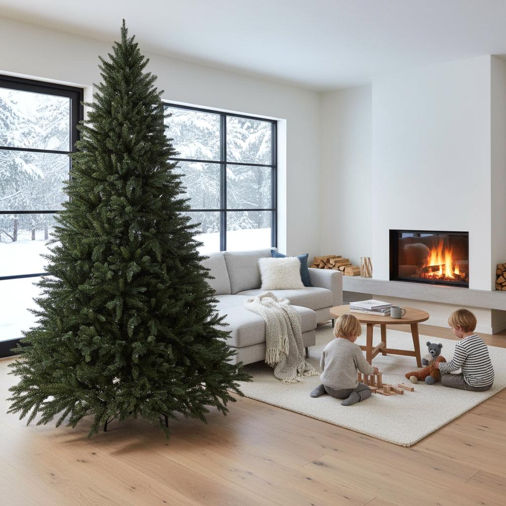 albero di natale artificiale abete alpino 200 cm – 1052 rami in pvc e pe (copia)