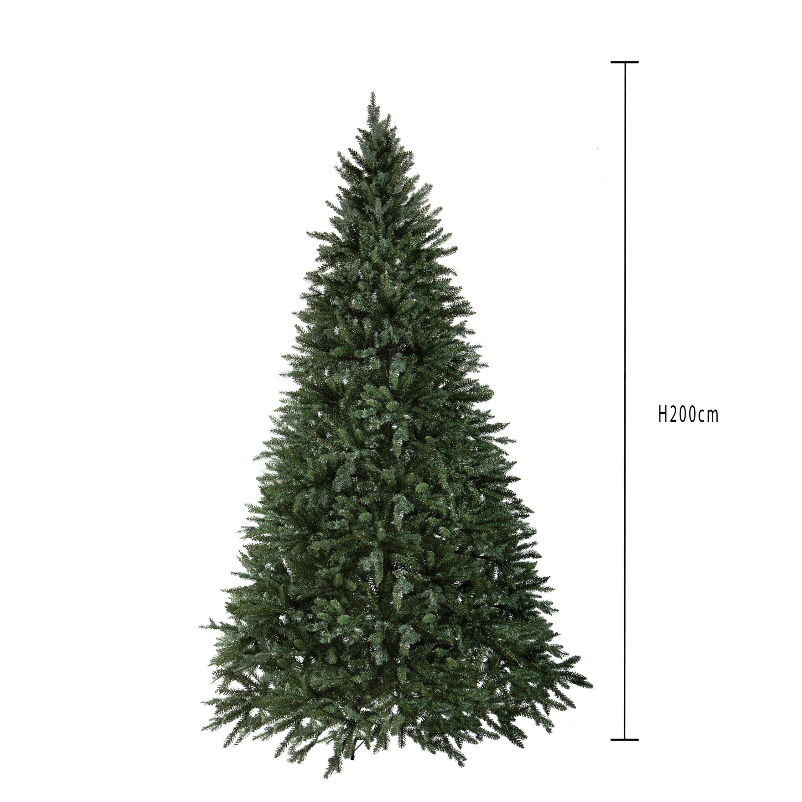 albero di natale artificiale abete alpino 200 cm – 1052 rami in pvc e pe (copia)