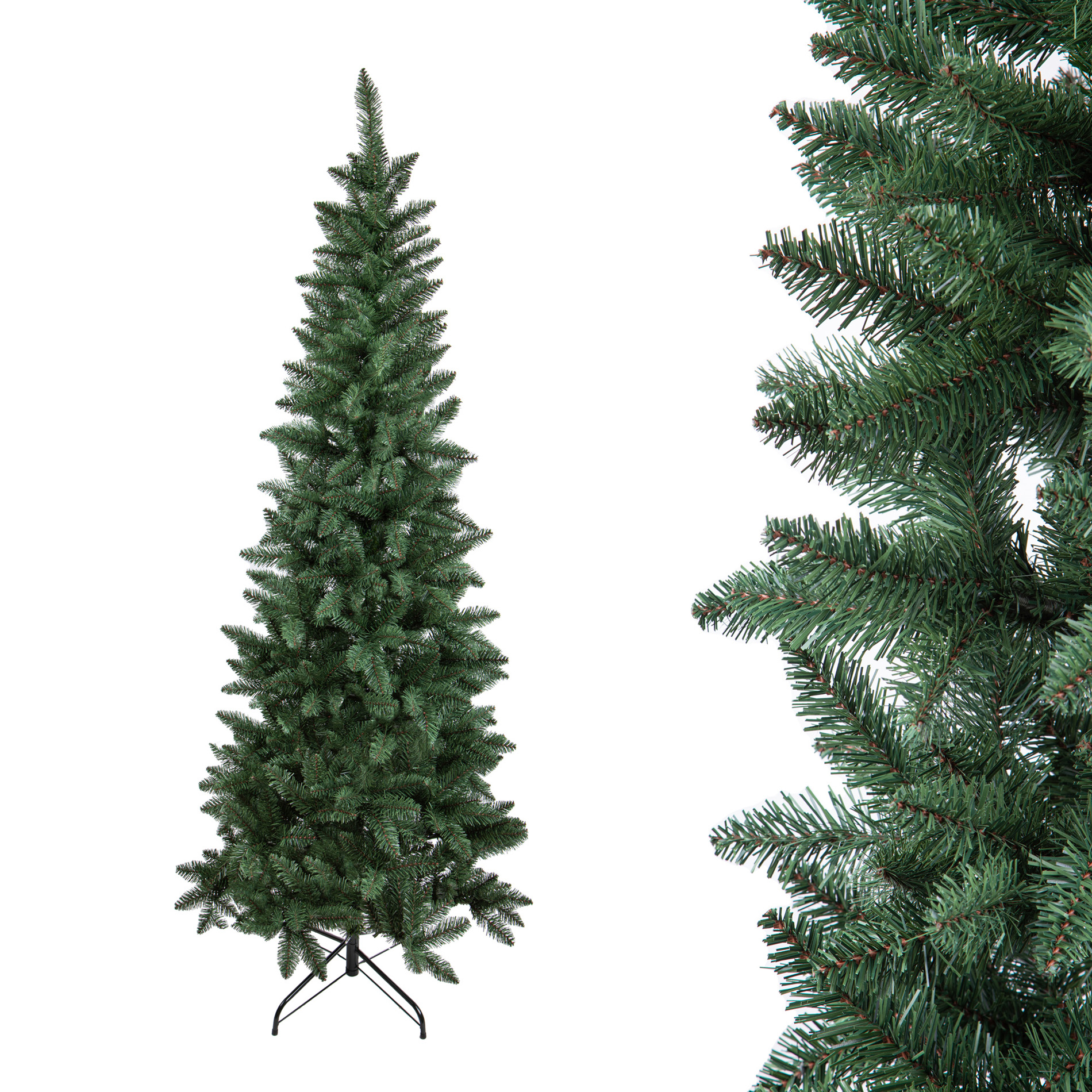 albero di natale artificiale a parete 215 cm – 718 rami in pvc e pp (copia)