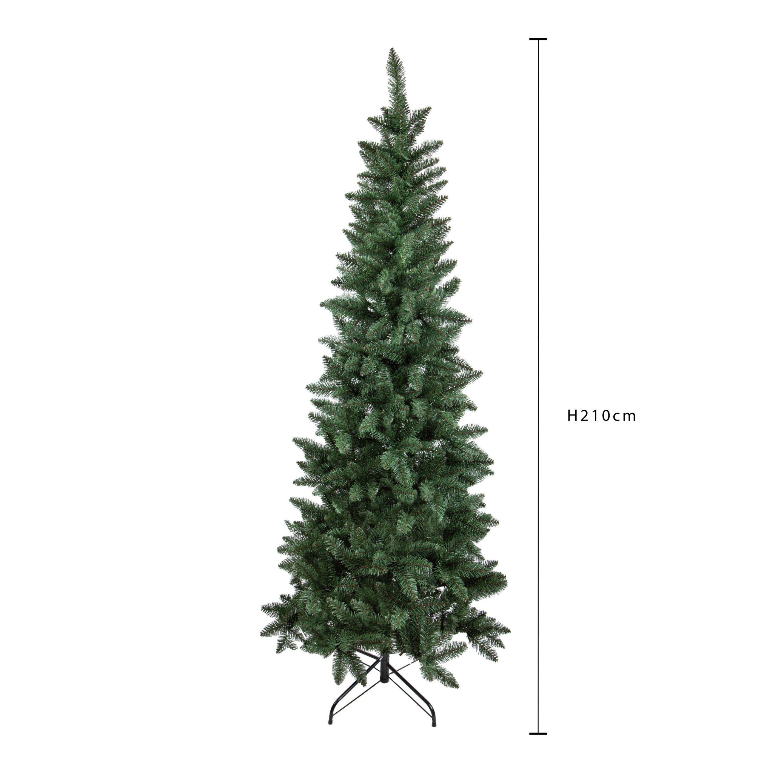 albero di natale artificiale a parete 215 cm – 718 rami in pvc e pp (copia)
