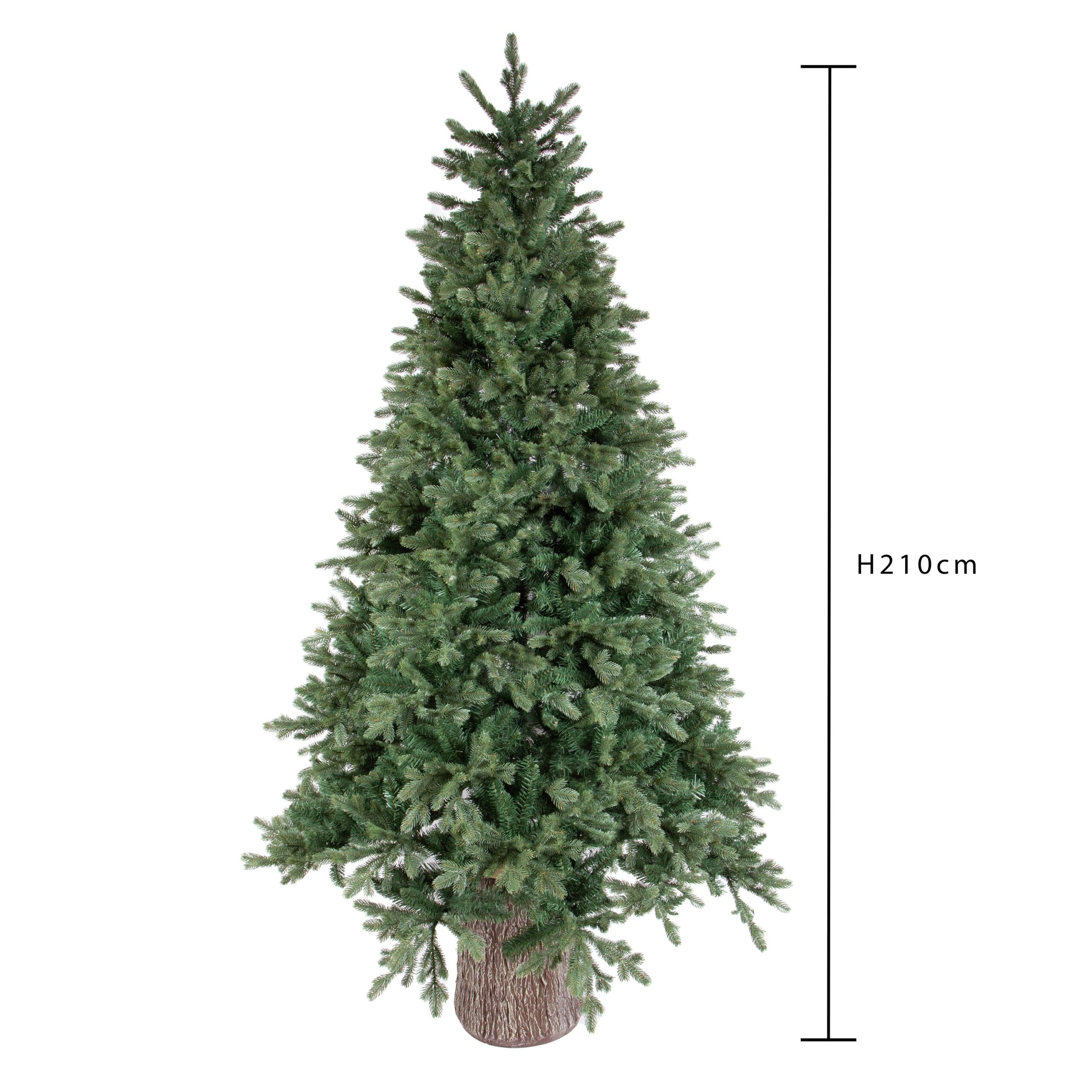 albero di natale artificiale norfolk 210 cm con vaso – 314 rami (copia)