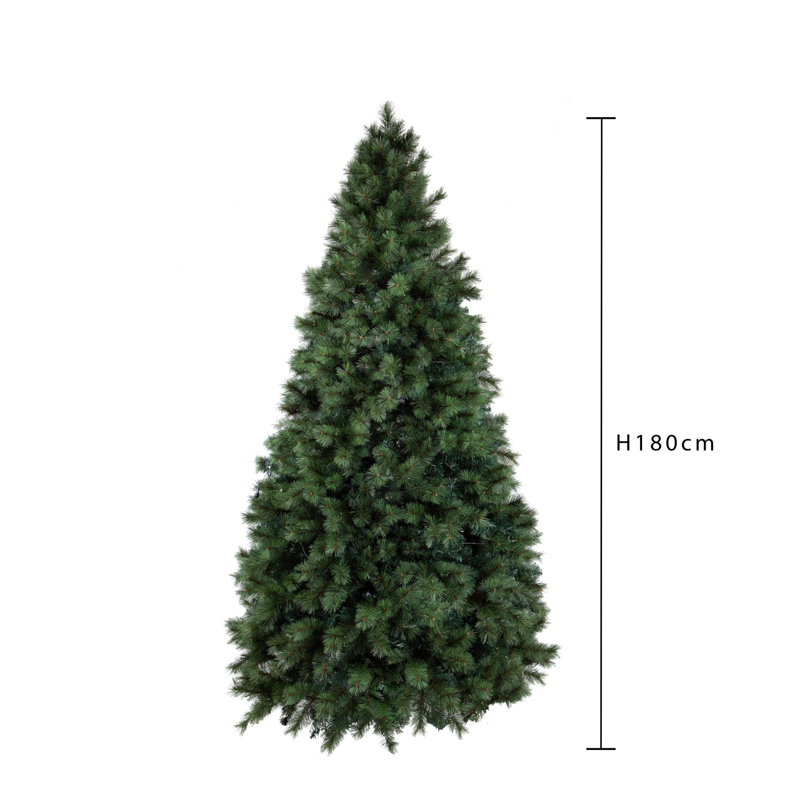 albero di natale slim 180 cm – abete artificiale verde 401 punte in pvc (copia)