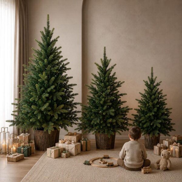 albero di natale norfolk 180 cm in vaso – abete artificiale con rami pendenti (copia)