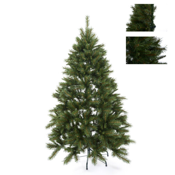 albero di natale artificiale a parete 215 cm – 718 rami in pvc e pp