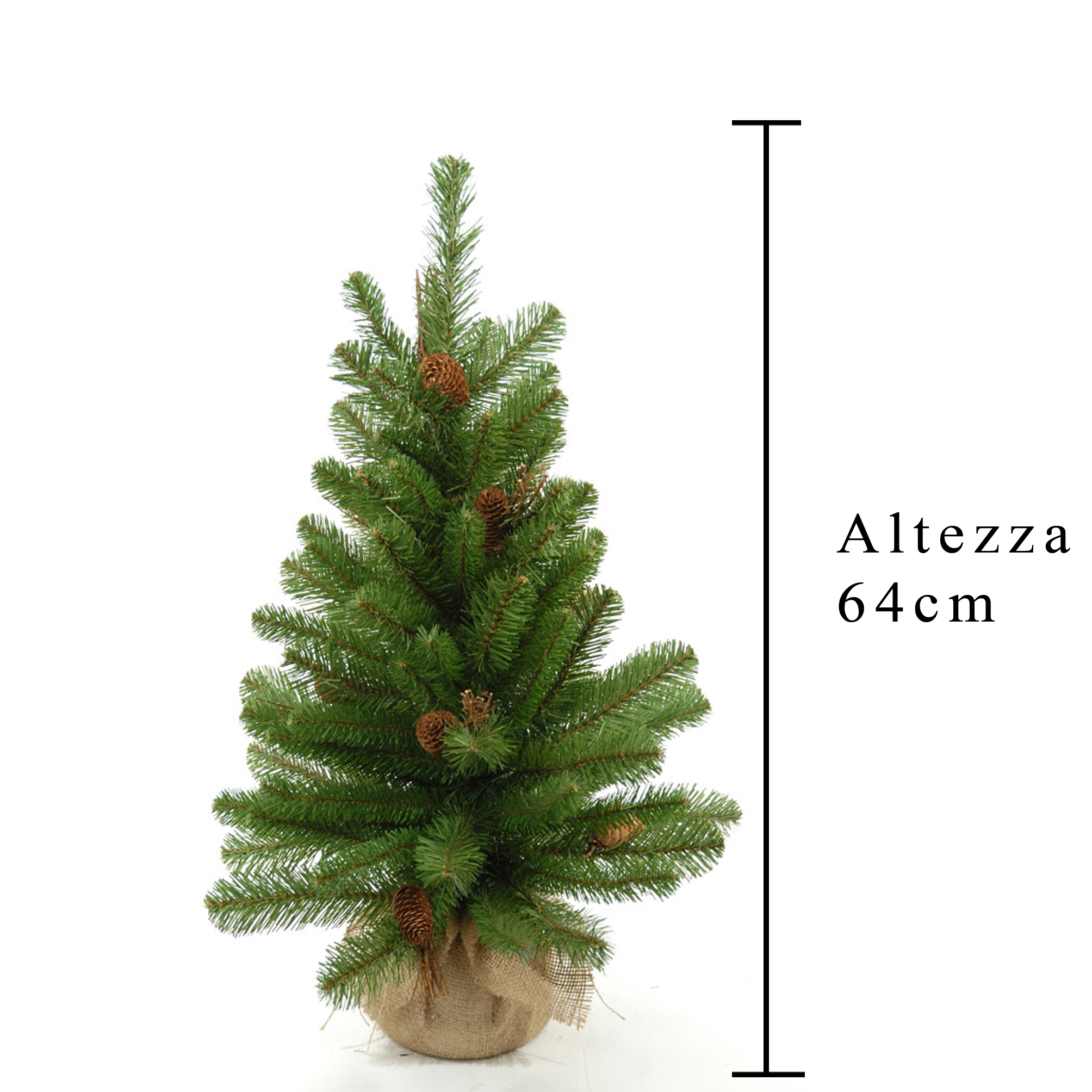 albero di natale da tavolo con base in juta – 60 cm (copia)