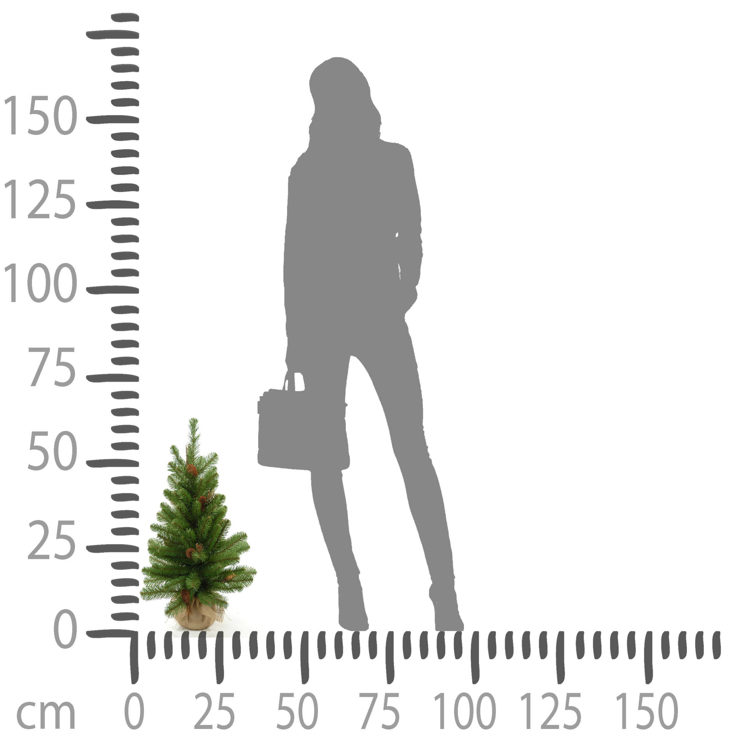 albero di natale da tavolo con base in juta – 60 cm (copia)