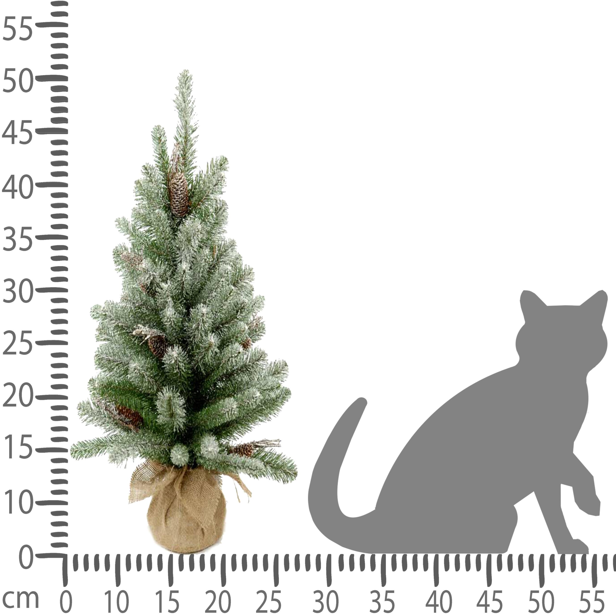albero di natale innevato da tavolo con base in juta – 45 cm (copia)