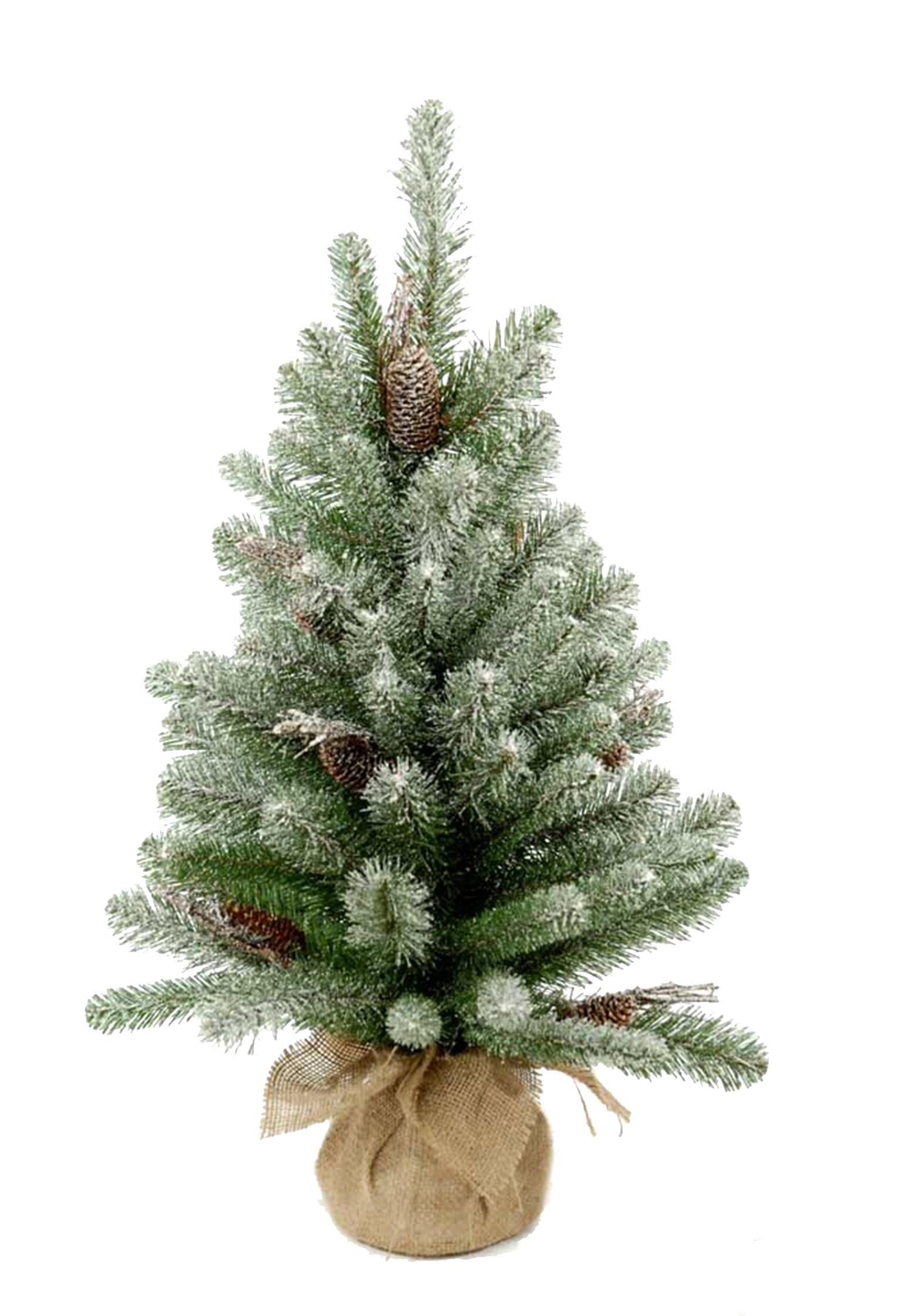 albero di natale da tavolo innevato con base in juta – 75 cm (copia)