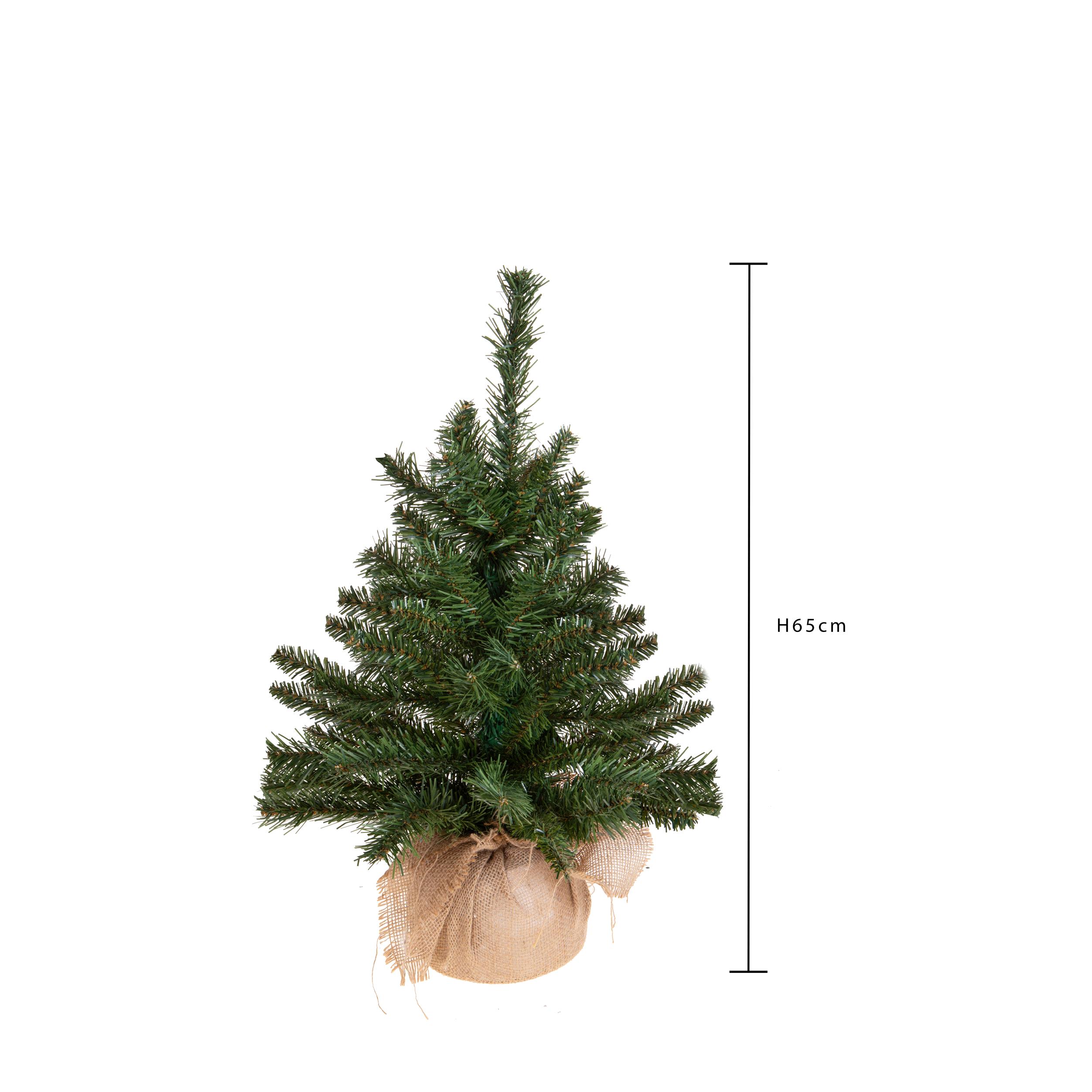 albero di natale da tavolo con pigne e base in juta – 64 cm (copia)