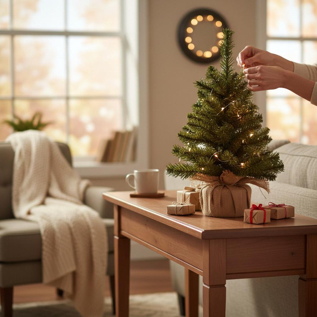 albero di natale da tavolo con pigne e base in juta – 64 cm (copia)