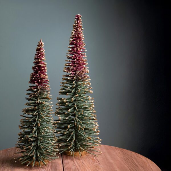 albero di natale conico sfumato con glitter 40 cm – colori selezionabili (copia)